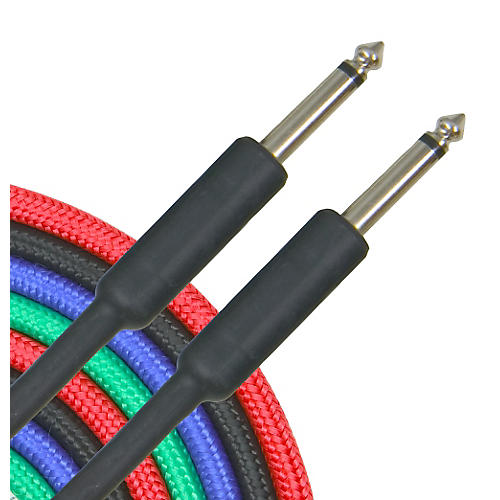 Musician's Gear Braided Instrument Cable 1/4" Black 20 ft.