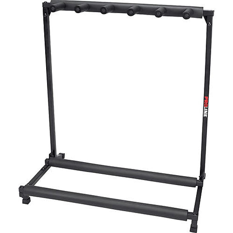 Proline PLMS5 5-Guitar Folding Stand Black