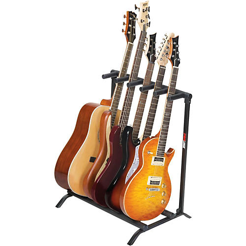 Proline PLMS5 5-Guitar Folding Stand Black