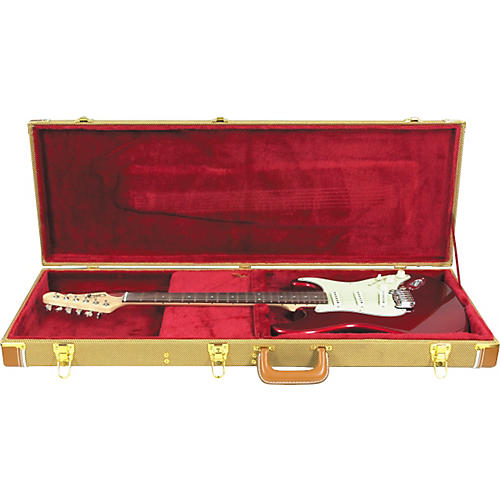 Musician's Gear Deluxe Electric Guitar Case Tweed