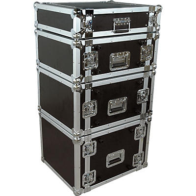 Musician's Gear Rack Flight Case 2 Space Black