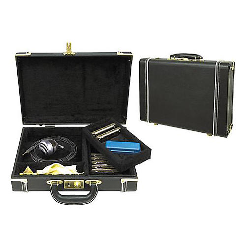 Musician's Gear Hardshell Harmonica Case Black