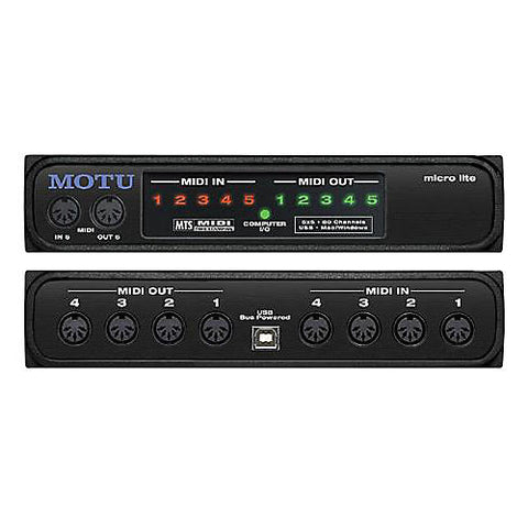 MOTU micro lite USB MIDI Interface