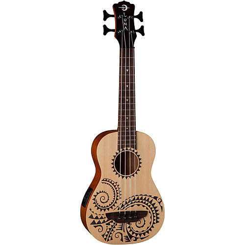 Luna Tattoo Ukulele Acoustic-Electric Bass