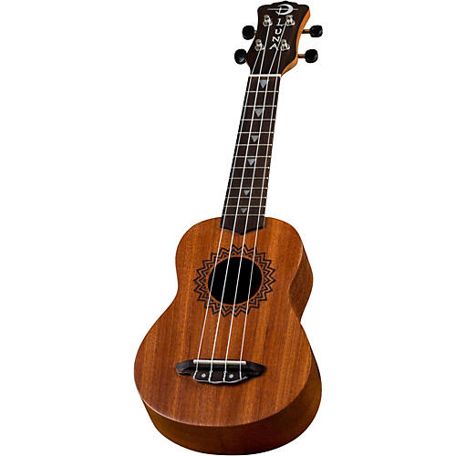 Luna Soprano Vintage Mahogany Ukulele Natural