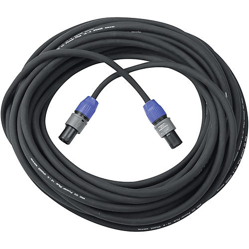 Live Wire Elite 12g Speaker Cable speakON to speakON 100 ft. Black