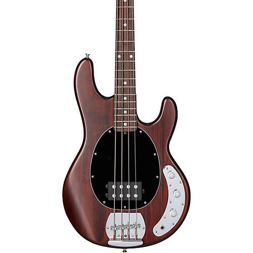 Sterling by Music Man StingRay Ray4 Electric Bass Walnut Stain Black Pickguard