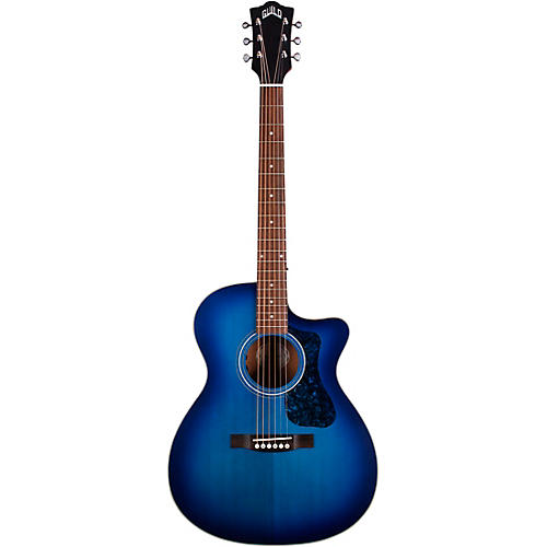 Guild OM-240CE Orchestra Acoustic-Electric Guitar Dark Blue Burst