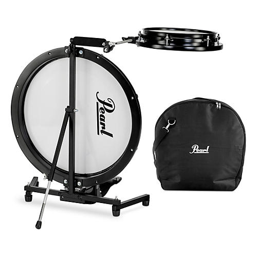 Pearl Compact Traveler 2-Piece Drum Kit With Bag Black