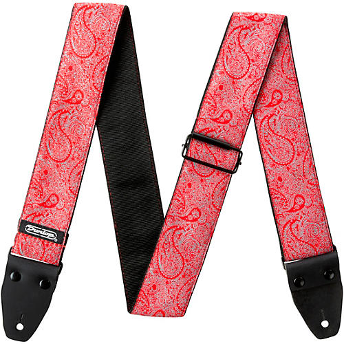 Dunlop Designer Jacquard Series Strap Red Paisley