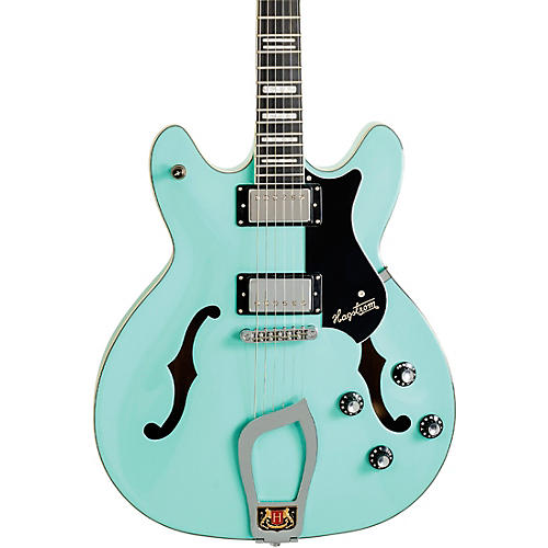 Hagstrom Viking Limited-Edition Semi-Hollow Electric Guitar Aged Sky Blue