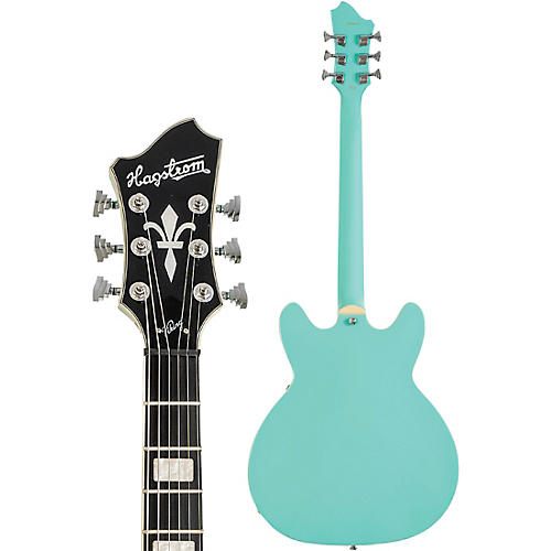 Hagstrom Viking Limited-Edition Semi-Hollow Electric Guitar Aged Sky Blue