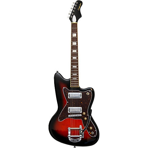 Silvertone 1478 Solidbody Electric Guitar Red Sunburst