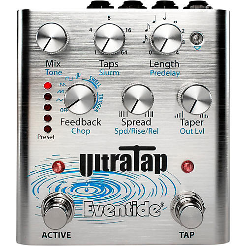 Eventide UltraTap Delay/Reverb Multi-Tap Effects Pedal Silver