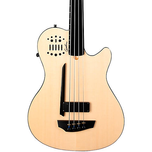 Godin A4 Ultra Natural Fretless Semi-Acoustic Bass Natural