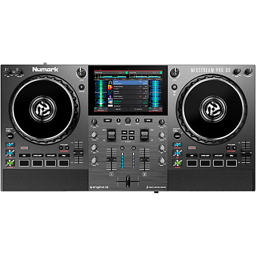 Numark Mixstream Pro Go Battery-Powered Standalone Streaming 2-Channel DJ Controller