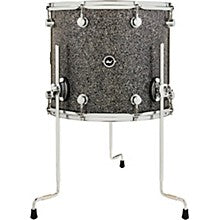 DW DWe Wireless Acoustic/Electronic Convertible Floor Tom with Legs 14 x 12 in. Lacquer Custom Specialty Midnight Blue Metallic