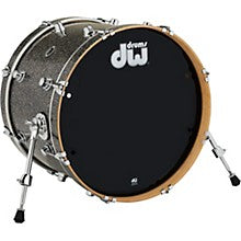 DW DWe Wireless Acoustic/Electronic Convertible Bass Drum 22 x 16 in. Exotic Curly Maple Black Burst