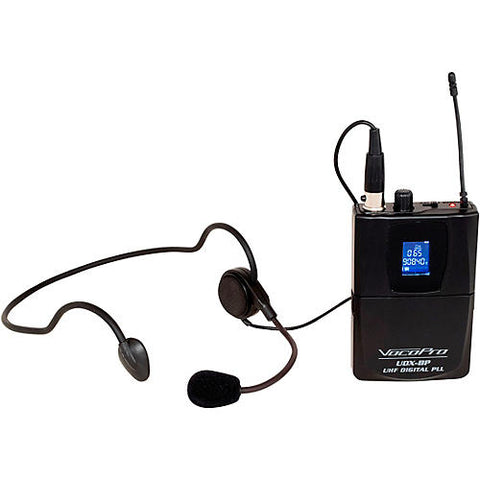 VocoPro Digital PLL Wireless Bodypack Transmitter with Headset Microphone For UDX Systems